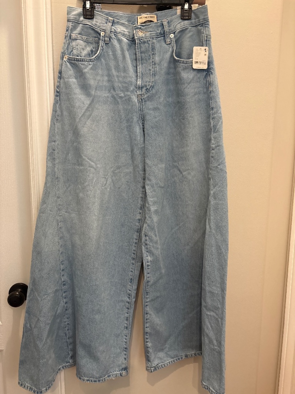 Free People curvy wide leg jeans